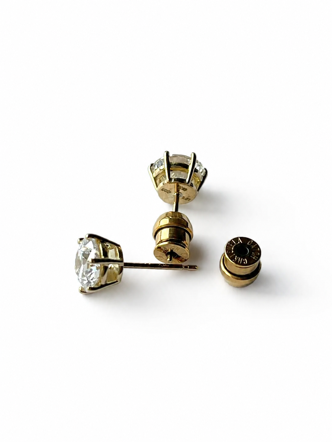 1ct ラボグロウンダイヤモンド　スタッドピアス   | K18