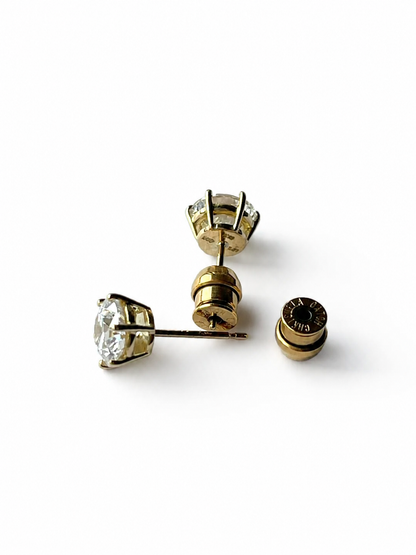 1ct ラボグロウンダイヤモンド　スタッドピアス   | K18