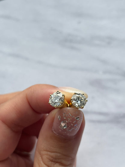 1ct ラボグロウンダイヤモンド　スタッドピアス   | K18